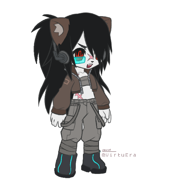 ▀⃞▄⃞ ×🔋R. A. B. I. D. S.🪫 ▀⃞▄⃞👉👌goes by r.a.b.i.d.s. or just rache👉👌he/they/it/.exe👉👌specil boy [rache hound gaurd dog]👉👌very silly, social×handsy, rabid-it the name -ω-, EP]👉👌cyberpunk multi-timeline [all r.a.b.i.d.